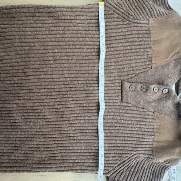 L.L Bean Military style 100% Merino Wool Sweater L-Reg - Picture 7 of 10